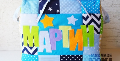 Кош за играчки от плат „Мартин“2